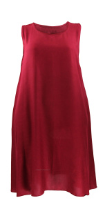 Maroon Sleeveless Tank Dress Cover Up Plus Sz XL