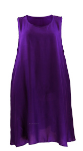 Purple Sleeveless Tank Dress Cover Up Plus Sz 3X