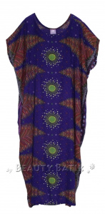 Dark blue Bohemian Flora Plus Size Kaftan Kimono Loungewear Maxi Long Dress XL 1X 2XS10014205_0_image_IJUST_WORKING