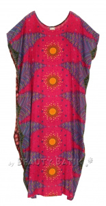 Fuchsia Bohemian Flora Plus Size Kaftan Kimono Loungewear Maxi Long Dress XL 1X 2XS10014208_0_image_IJUST_WORKING