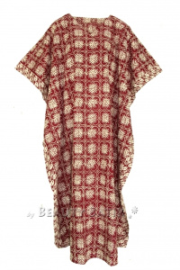 Burgundy red Hand Blocked Batik Hippie Caftan Kaftan Loungewear Maxi Plus Size Long Dress 3X 4XS10014250_0_image_IJUST_WORKING