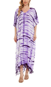 Purple Hippie Tie Dye Caftan Kaftan Loungewear Maxi Plus Size Long Dress 3X 4XS10014294-MU_0_image_IJUST_WORKING