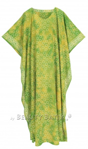 Green Hand Blocked Batik Rayon Caftan Kaftan Loungewear Maxi Plus Size Long Dress 3X 4XS10014430_0_image_IJUST_WORKING