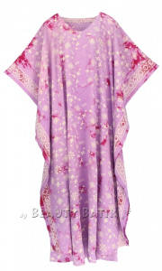 Purple Hand Blocked Batik Rayon Caftan Kaftan Loungewear Maxi Plus Size Long Dress XL 1X 2XS10014496_0_image_IJUST_WORKING