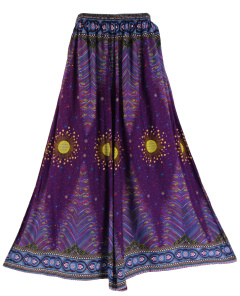 Purple Palazzo Wide Leg Pants Trouser 1X 2X 3X