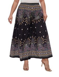 Black Wide Leg Palazzo Pants Plus Size Hippie Bohemian Flora 1X 2XS20014575-MU_0_image_IJUST_WORKING