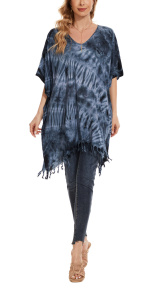 Grey HIPPIE Batik Tie Dye Plus Size Tunic Blouse Kaftan Top 3X 4XS40014096_0_image_IJUST_WORKING