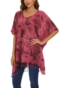 Red HIPPIE Batik Tie Dye Plus Size Tunic Blouse Kaftan Top 3X 4XS40014142-MU_0_image_IJUST_WORKING