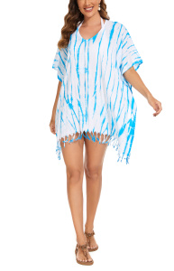 Blue HIPPIE Batik Tie Dye Plus Size Tunic Blouse Kaftan Top 3X 4XS40014460-MU_0_image_IJUST_WORKING