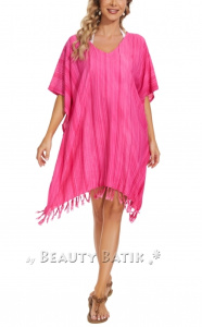 Fuchsia Stripe Caftan Tunic Top Blouse Plus Size 3X 4XS40014671-MU_0_image_IJUST_WORKING