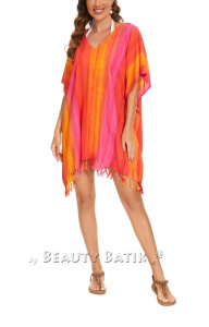 Orange Stripe Caftan Tunic Top Blouse Plus Size 3X 4XS40014673-MU_0_image_IJUST_WORKING