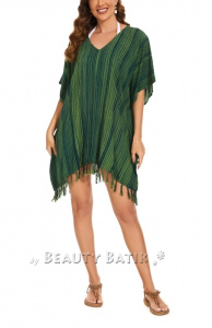 Green Stripe Caftan Tunic Top Blouse Plus Size 3X 4XS40014674-MU_0_image_IJUST_WORKING