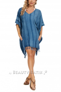 Dark blue Stripe Caftan Tunic Top Blouse Plus Size 3X 4XS40014675_0_image_IJUST_WORKING