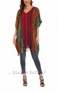 Multicoloured Stripe Caftan Tunic Top Blouse Plus Size XL 1X 2XS40014688_0_image_IJUST_WORKING