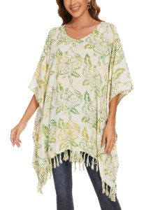 Moss green Batik Caftan Hippie Tunic Top Blouse Plus Size 3X 4XS40014809-MU_0_image_IJUST_WORKING