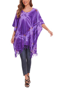 Purple HIPPIE Tie Dye Plus Size Tunic Blouse Kaftan Top 3X 4XS40014834_0_image_IJUST_WORKING