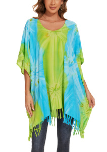 Olive HIPPIE Tie Dye Plus Size Tunic Blouse Kaftan Top 3X 4XS40014836_0_image_IJUST_WORKING