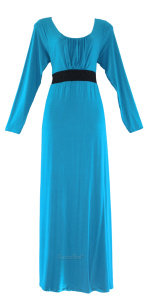 Ladies Long Sleeves Modern Muslimah Maxi Dress XS S