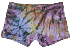 Tie Dye Denim Shorts Hosen