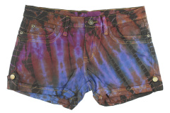 Tie Dye Denim Shorts Hosen