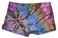 Tie Dye Denim Shorts Hosen