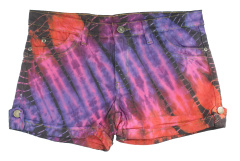 Tie Dye Shorts Denim Hosen