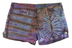 Tie Dye Shorts Denim Hosen