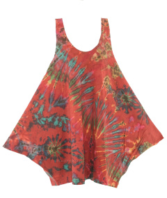 HIPPIE GYPSY Tie Dye Tunika Sommerkleid Gr.