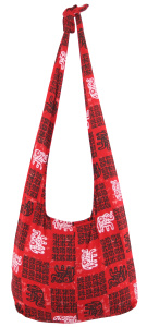 Cotton Sling Bag with Zip