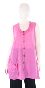 ROSA Lagenlook Tunika Top Baumwolle L