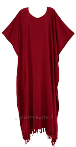 Maroon Solid Caftan Kaftan Loungewear Maxi Plus Size Long Loose Dress 3X 4XS10013041_0_image_IJUST_WORKING