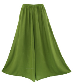 AVOCADO GREEN Women Palazzo Wide Leg Pants Trouser Plus Size 1X 2X 20 22