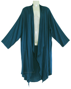 TEAL BLAU Lagenlook Sommer Duster Plus Size Jacke 1X 2X