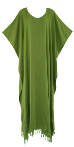 Avocado green Solid Caftan Kaftan Loungewear Maxi Plus Size Long Loose Dress 3X 4XS10013655_0_image_IJUST_WORKING