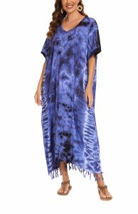 Dark blue Hippie Tie Dye Caftan Kaftan Loungewear Maxi Plus Size Long Dress 3X 4XS10014151-MU_0_image_IJUST_WORKING