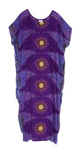 Purple Bohomein Flora Plus Size Kaftan Kimono Loungewear Maxi Long Dress XL 1X 2X