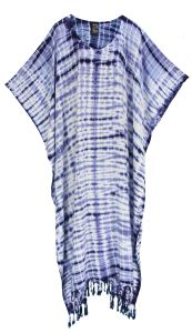 Dark blue Hippie Tie Dye Caftan Kaftan Loungewear Maxi Plus Size Long Dress XL to 4X