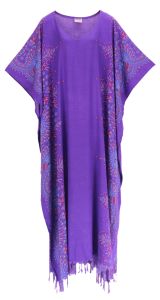 Purple Flora Plus Size Kaftan Kimono Loungewear Maxi Long Dress 3X 4XS10014474_0_image_IJUST_WORKING