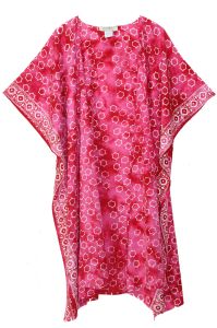 Fuchsia HIPPIE Gypsy Hand Batik Kimono Cardigan Shawl Wrap Swimsuit Cover Up Jacket One Size