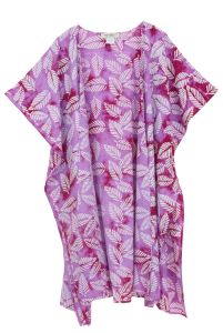 Orchid purple HIPPIE Gypsy Hand Batik Kimono Cardigan Shawl Wrap Swimsuit Cover Up Jacket One Size
