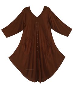 Women Lagenlook Plus Size Vest Short Sleeve Tunic Top 0X 1X 16 18