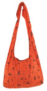 Cotton Sling Bag with Zip