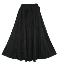 Women BOHO Gypsy Long Maxi Tiered Skirt XL 1X 2X 3X 18 20 22