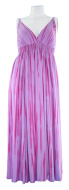 Tie Dye Stripe Maxi Sun Long Dress 1X