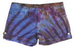 Tie Dye Denim Shorts Hosen