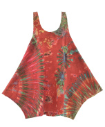 HIPPIE GYPSY Tie Dye Tunika Sommerkleid Gr.