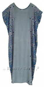 Grey Bohemian Flora Plus Size Kaftan Kimono Loungewear Maxi Long Dress XL 1X 2XS10014263_0_image_IJUST_WORKING