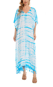 Blue Hippie Tie Dye Caftan Kaftan Loungewear Maxi Plus Size Long Dress 3X 4XS10014293-MU_0_image_IJUST_WORKING