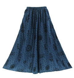 Dark blue Palazzo Wide Leg Pants Trouser 1X 2X 3X