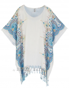 White Plus Size Tunic Tops Flora Short Sleeve V neck Shirt 3X 4XS40014280_0_image_IJUST_WORKING